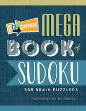 Omslag van Go!Games Mega Book of Sudoku 365 Brain Puzzlers