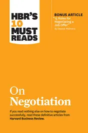 Omslag van HBR's 10 Must Reads on Negotiation