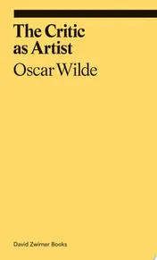 Omslag van The Critic as Artist
