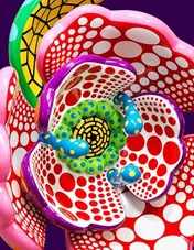 Omslag van Yayoi Kusama: I Spend Each Day Embracing Flowers