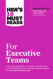 Omslag van HBR's 10 Must Reads for Executive Teams