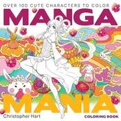 Omslag van Manga Mania Coloring Book Over 100 Cute Characters to Color - Manga and Anime Coloring Book for Adults and Kids