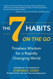 Omslag van The 7 Habits on the Go Timeless Wisdom for a Rapidly Changing World (Keys to Personal Success)