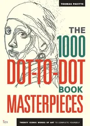 Omslag van The 1000 Dot-To-Dot Book: Masterpieces Twenty Iconic Works of Art to Complete Yourself