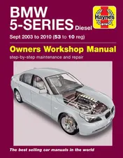 Omslag van BMW 5-Series Diesel Owners Workshop Manual: Step-by-Step Maintenance and Repair