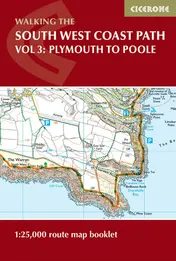 Omslag van South West Coast Path Map Booklet Plymouth to Poole - 1-25,000 Route Map Booklet