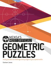 Omslag van Mensa's Most Difficult Geometric Puzzles Tricky Puzzles to Challenge Every Angle