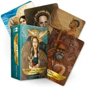 Omslag van Angels and Ancestors Oracle Cards A 55-card Deck and Guide Book