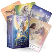 Omslag van The Magic of Unicorns Oracle Cards A 44-Card Deck and Guidebook