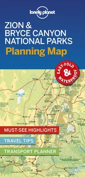 Omslag van Lonely Planet Zion and Bryce Canyon National Parks Planning Map 1