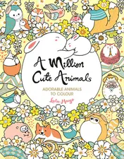 Omslag van A Million Cute Animals Adorable Animals to Colour