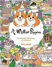 Omslag van A Million Puppies Paw-Some Pooches to Colour