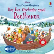 Omslag van Mein Klassik-Klangbuch - das Tier-Orchester spielt Beethoven Soundbuch : mit 5 Melodien