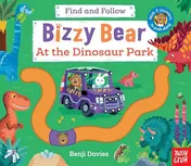 Omslag van At the Dinosaur Park: Find and Follow (Bizzy Bear)