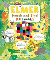 Omslag van Elmer Search and Find Animals