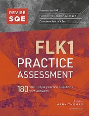 Omslag van Revise SQE FLK1 Practice Assessment 180 SQE1-style Questions with Answers