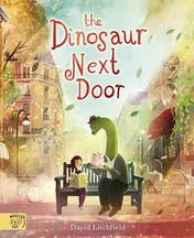 Omslag van Magic Cat Publishing The Dinosaur Next Door.