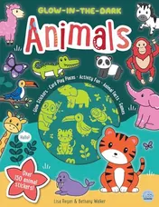 Omslag van Glow-In-the-Dark Animals Sticker Activity