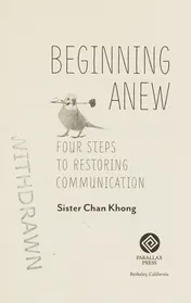Omslag van Beginning Anew Four Steps to Restoring Communication