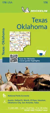 Omslag van Michelin Texas, Oklahoma Map