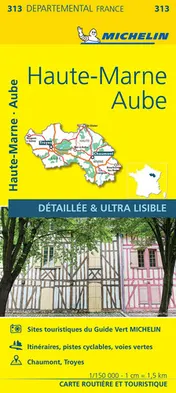 Omslag van Carte Départementale Aube, Haute-Marne (French Edition)