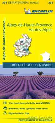 Omslag van Michelin Carte Alpes-de-Haute-Provence, Hautes-Alpes Michelin