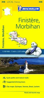 Omslag van Michelin France Finistere, Morbihan