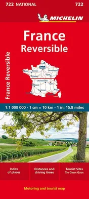 Omslag van France - reversible - Michelin National Map 722