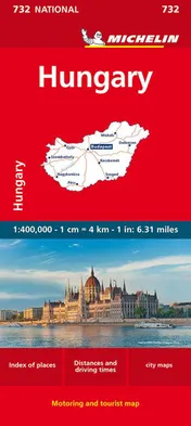 Omslag van Michelin Hungary Map 732 (Maps/Country (Michelin))