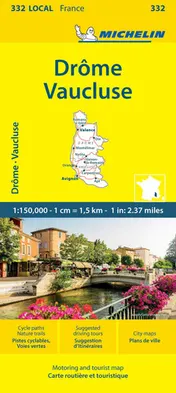 Omslag van DROME VAUCLUSE MICHELIN LOCAL MAP 332