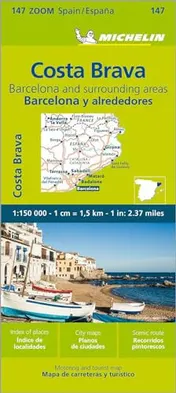 Omslag van Barcelona Y Alrededores Costa Brava - Zoom Map 147 : Map