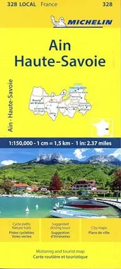 Omslag van Ain Haute-savoie - Michelin Local Map 328 (folded)