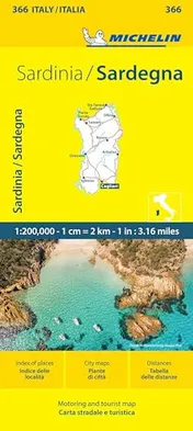 Omslag van Sardinia - Michelin Local Map 366