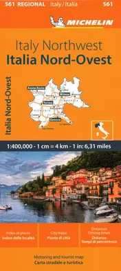 Omslag van Michelin Map Italy: Northwest Map 561 (Maps/Regional (Michelin))