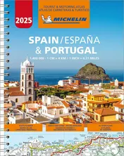 Omslag van MICHELIN SPAIN and PORTUGAL ROAD ATLAS 2025