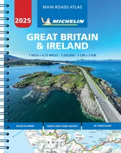 Omslag van Great Britain & Ireland 2025 - Mains Roads Atlas (A4-Spiral)