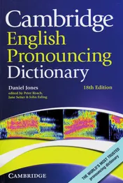 Omslag van Cambridge English Pronouncing Dictionary