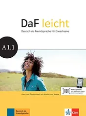 Omslag van DaF leicht Kurs- und Übungsbuch mit DVD-ROM / Sabine Jentges .... A1.1. ...