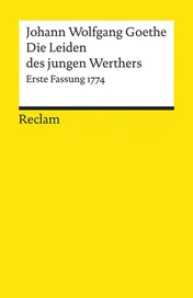 Omslag van Die Leiden des jungen Werthers erste Fassung 1774