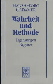 Omslag van Hermeneutik Wahrheit und Methode. Ergänzungen, Register. 2
