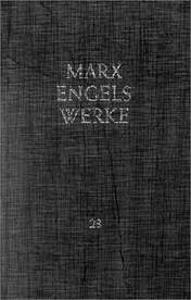 Omslag van Werke Das Kapital. - Bd. 1. [Leitung d. Ed.-Arbeiten: Horst Merbach. Editor. Bearb. (Text, Anh. u. Reg.): Artur Schnickmann unter Mitarb. von Jutta Nesler ...]. Bd. 23