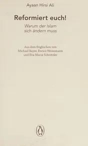 Omslag van Reformiert euch! warum der Islam sich ändern muss