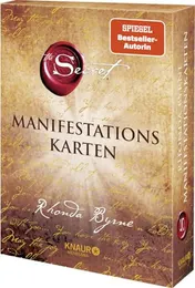 Omslag van The Secret Manifestationskarten Deutsche Erstausgabe - das Kartendeck zum Weltbestseller, 65 Karten mit Goldschnitt inkl. Anleitungsbuch