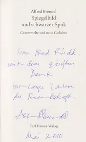 Omslag van Spiegelbild und schwarzer Spuk gesammelte und neue Gedichte