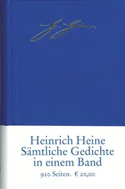 Omslag van Sämtliche Gedichte in zeitlicher Folge