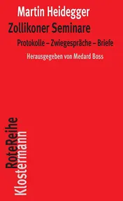 Omslag van Zollikoner Seminare Protokolle - Zwiegespräche - Briefe