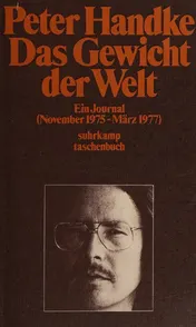 Omslag van “Das” Gewicht der Welt Ein Journal Nov. 1975-März 1977