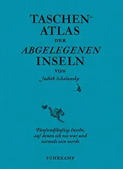 Omslag van Taschenatlas der abgelegenen Inseln Fünfundfünfzig Inseln, auf denen ich nie war und niemals sein werde