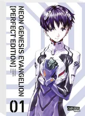 Omslag van Neon Genesis Evangelion - Collector's Edition 1 Neue Edition in 7 Sammelbänden des Mecha-Klassikers um jugendliche EVA-Piloten, die zur Rettung der Menschheit Kampfroboter steuern.