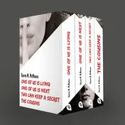 Omslag van Karen M. McManus: Vier Bände im Taschenbuch-Schuber: One of us is lying, One of us is next, Two can keep a secret, The Cousins Umwerfende Jugendbuch-Thriller von der Bestseller-Autorin